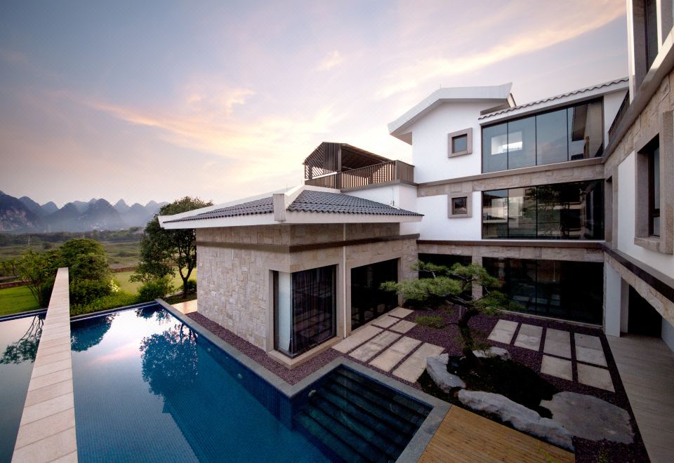 江景7居泳池別墅（享1000㎡漓江私家花園+山水茶室+頂層景觀露臺）