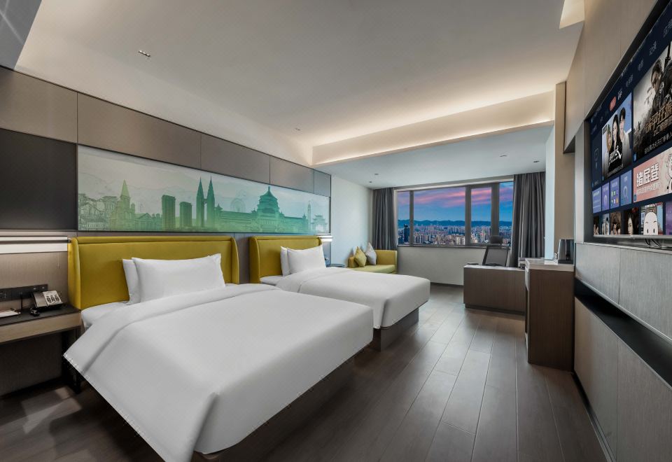 豪华商务双床房（手机电视投屏+Minibar）