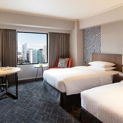 Guest room, 2 Twin/Single Bed(s), City view, High floor Courtyard by Marriott Shin-Osaka Station Promo Code