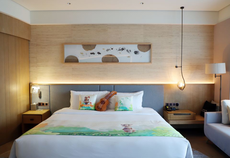 森林幻境亲子互动主题大床房