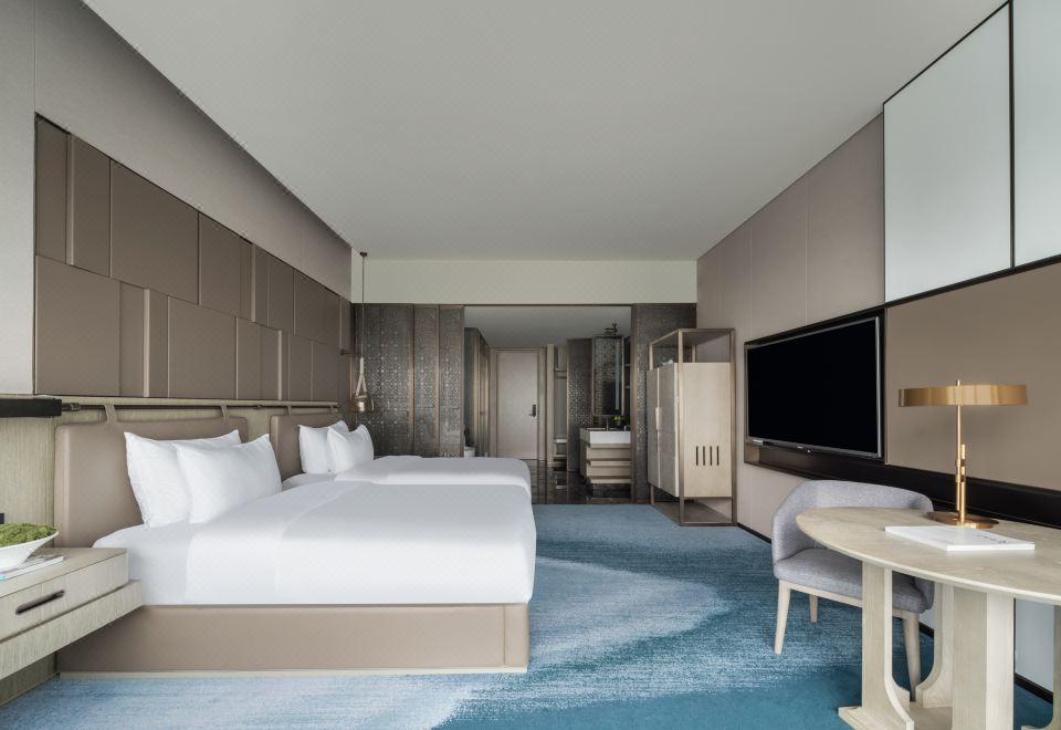 Tianyuan Hotel XiamenExecutive City-View Twin Room (View Of Lugudao Urban Landscape)