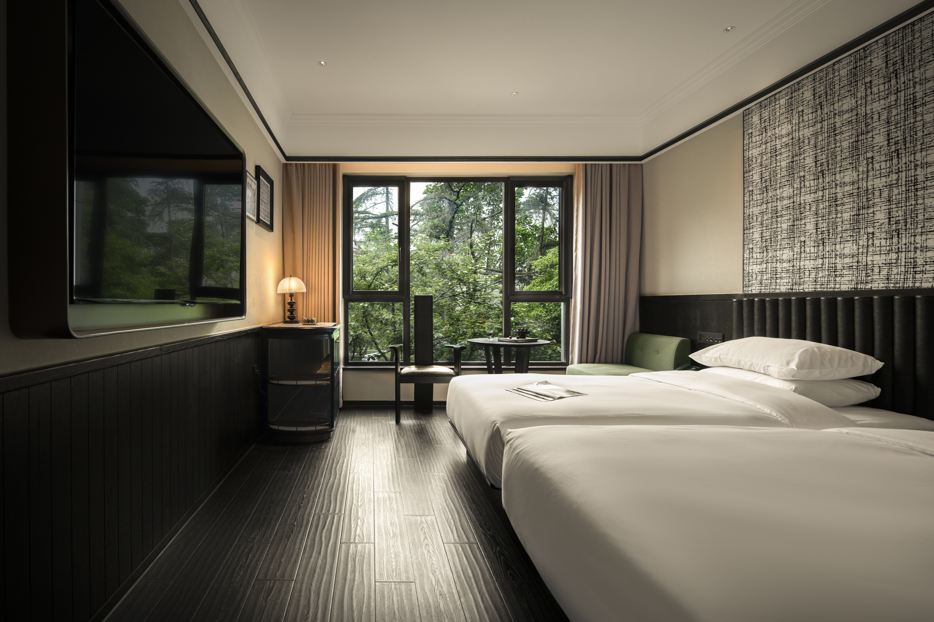 Building2-中古園景雙床房