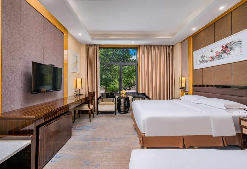 舒适家庭房（零压大床房+单人床+小冰箱）