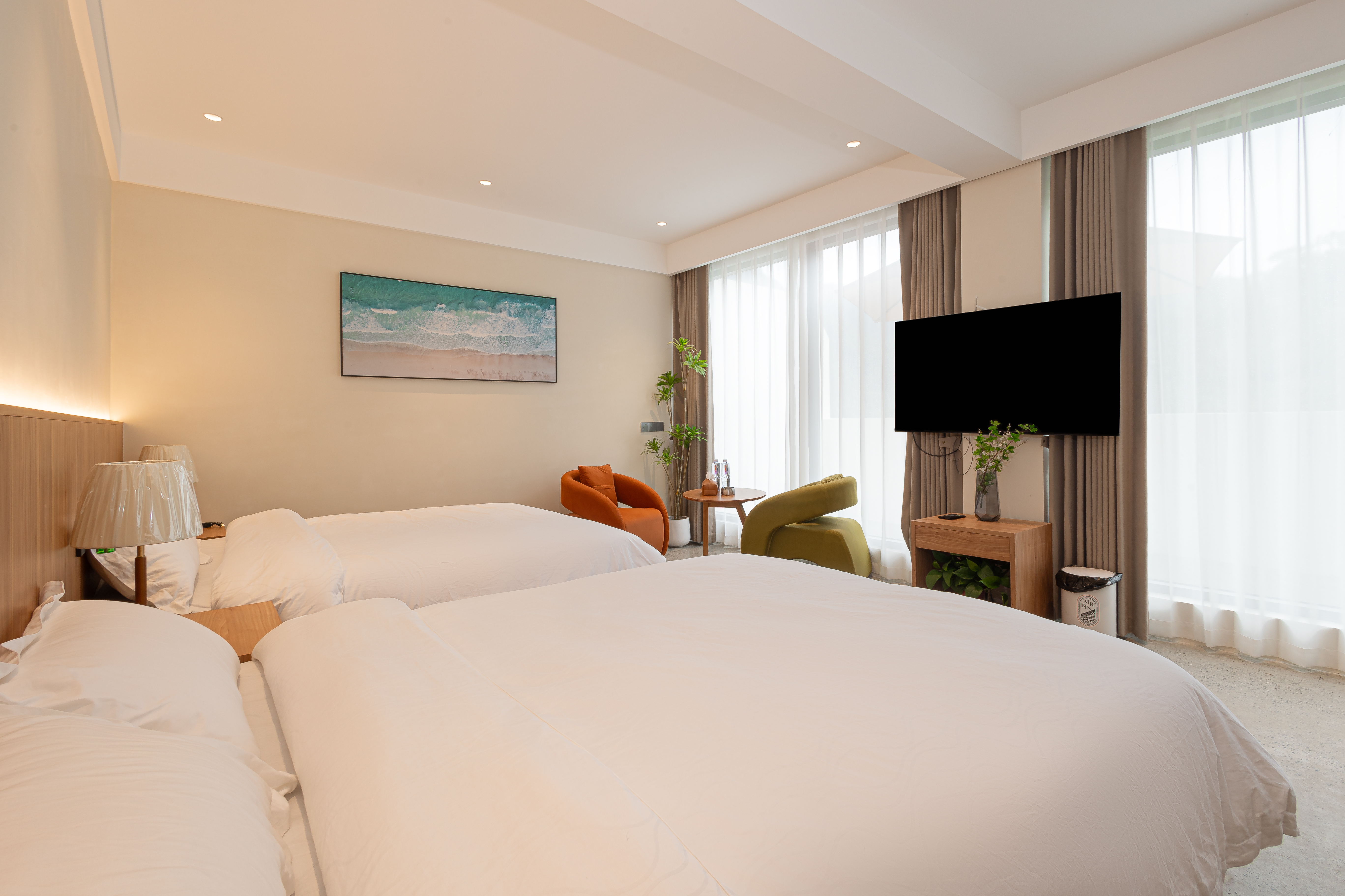 全景观露台双床房