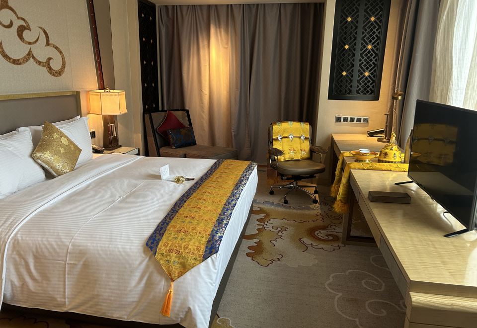 藏文化主題房（民族特色+金可兒深睡床墊+靜音加濕器）