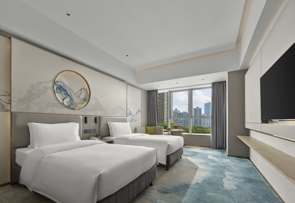 花園景觀雙床房（航空主題打卡+智能客控+迷你吧+陽光洗衣房）