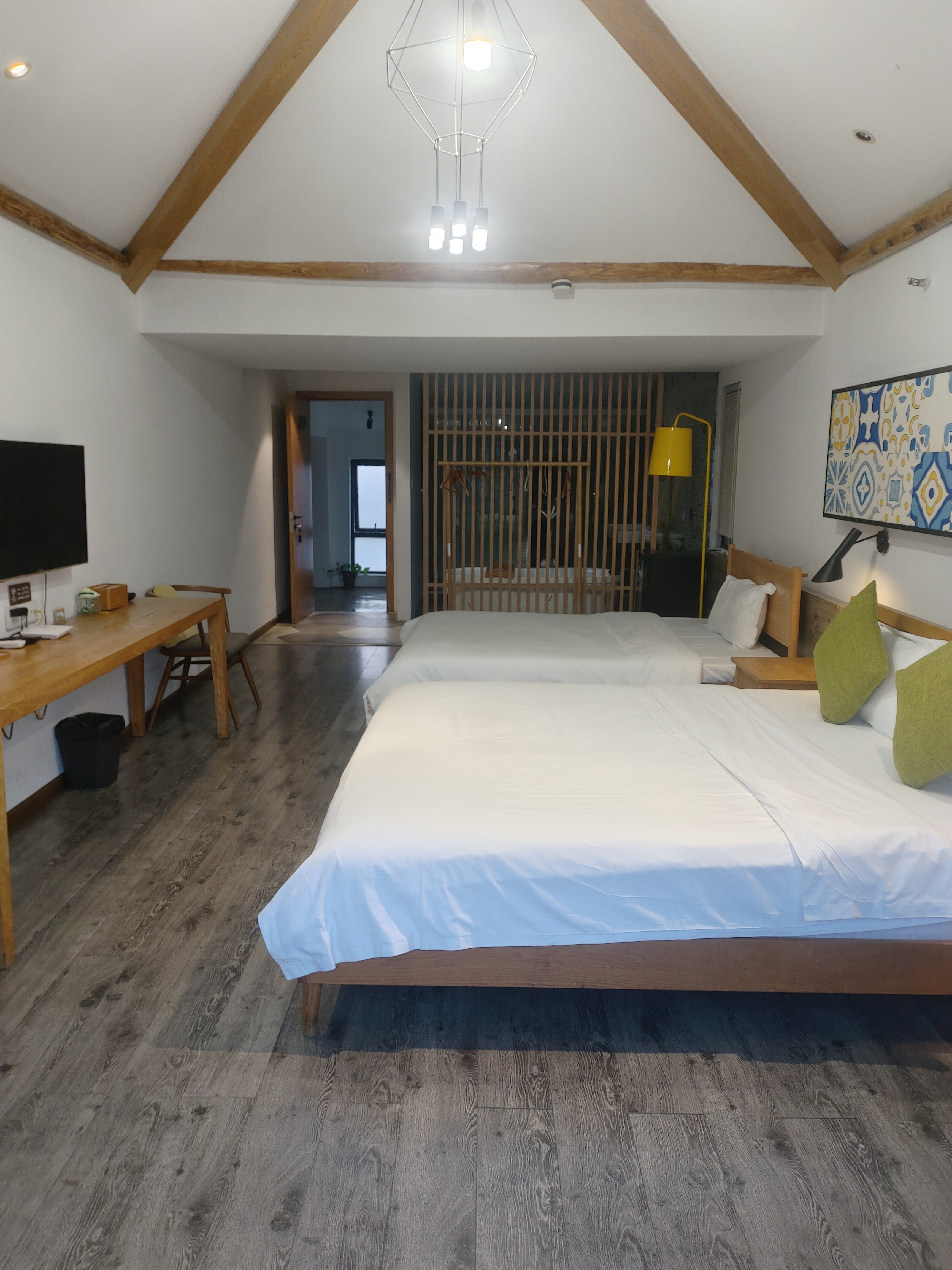 和玺恭廊家庭亲子双床房·户外露台·浴缸·智能马桶