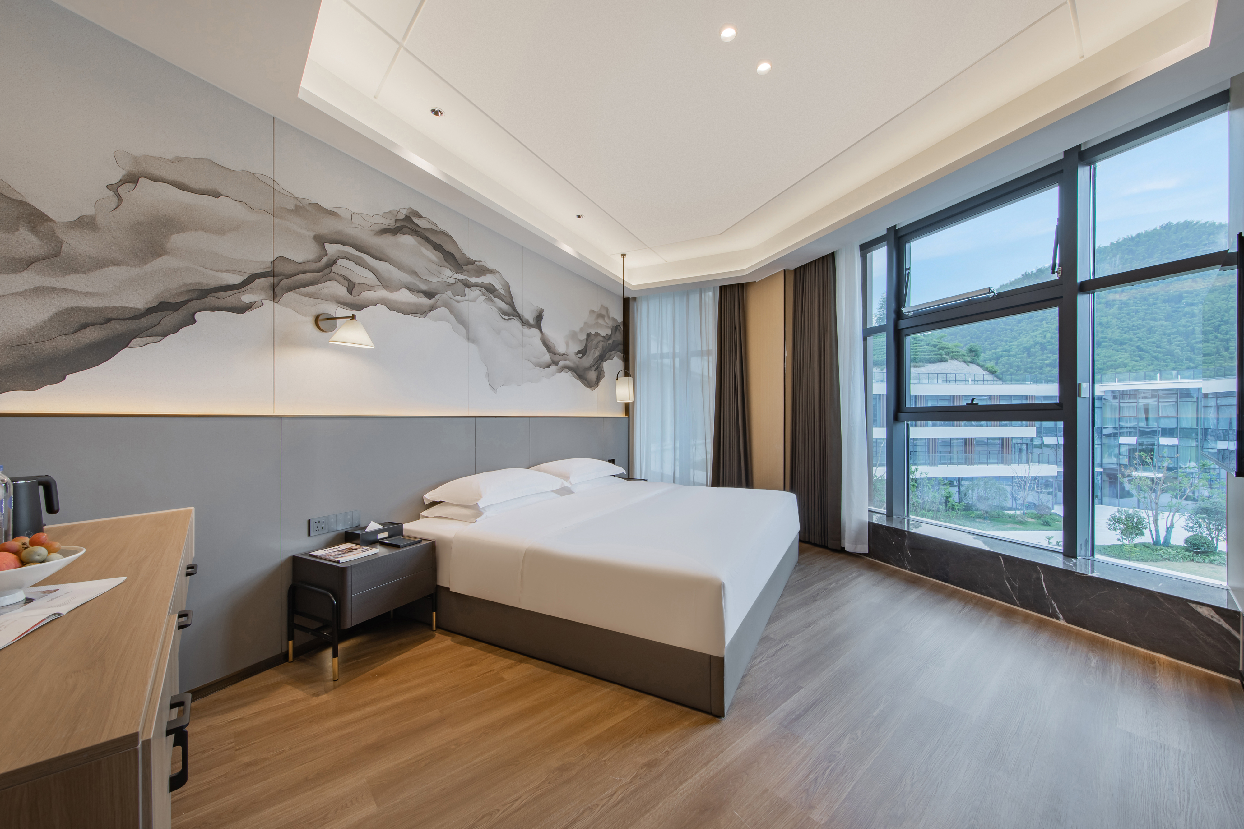 高級園景大床房