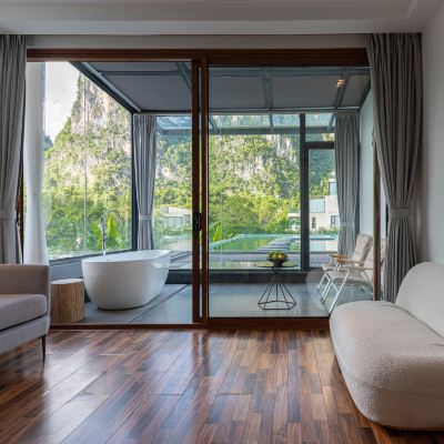 池景陽台大床房 陽朔在水一方酒店優惠