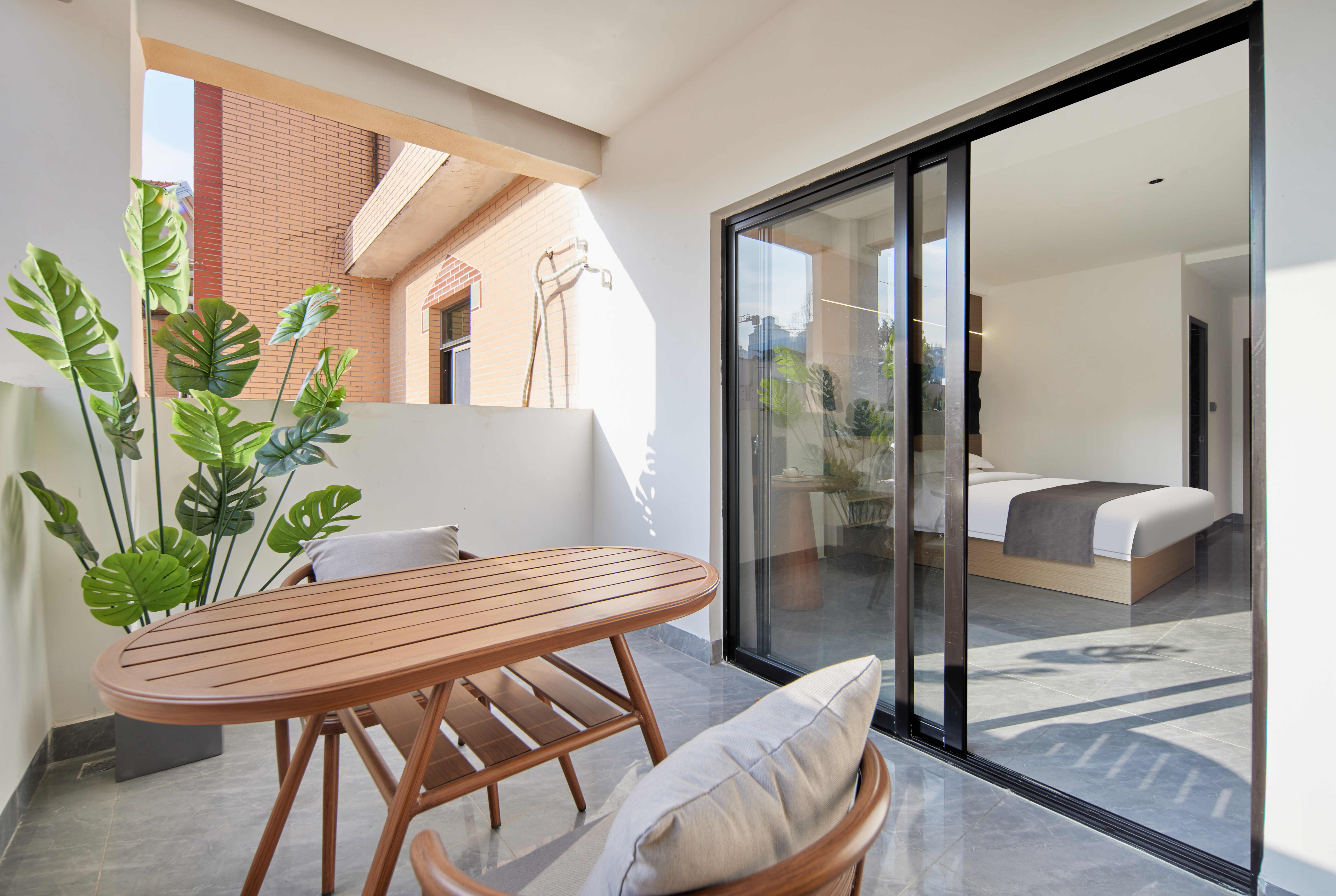 Shanxun Lunchi Jinyuan Hotel (Xiamen North Railway Station)尊享阳台大床房（外阳台）