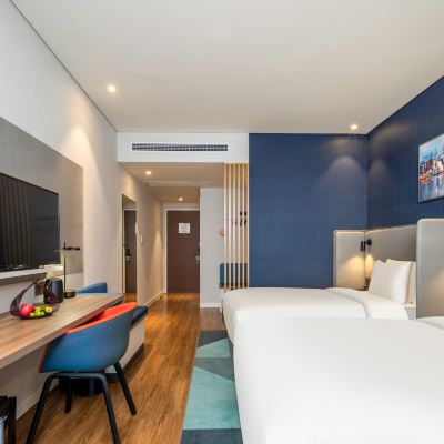 幾木雙床房（深睡枕Pro +投屏電視+小冰箱） 杭州濱江星光大道亞朵飯店優惠