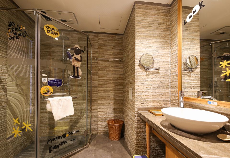 小羊肖恩舒適觀海家庭房