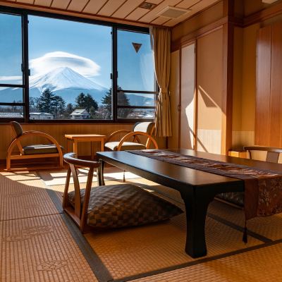 4F和洋室帶富士山景觀浴缸 湯霧富士之宿 大池飯店優惠