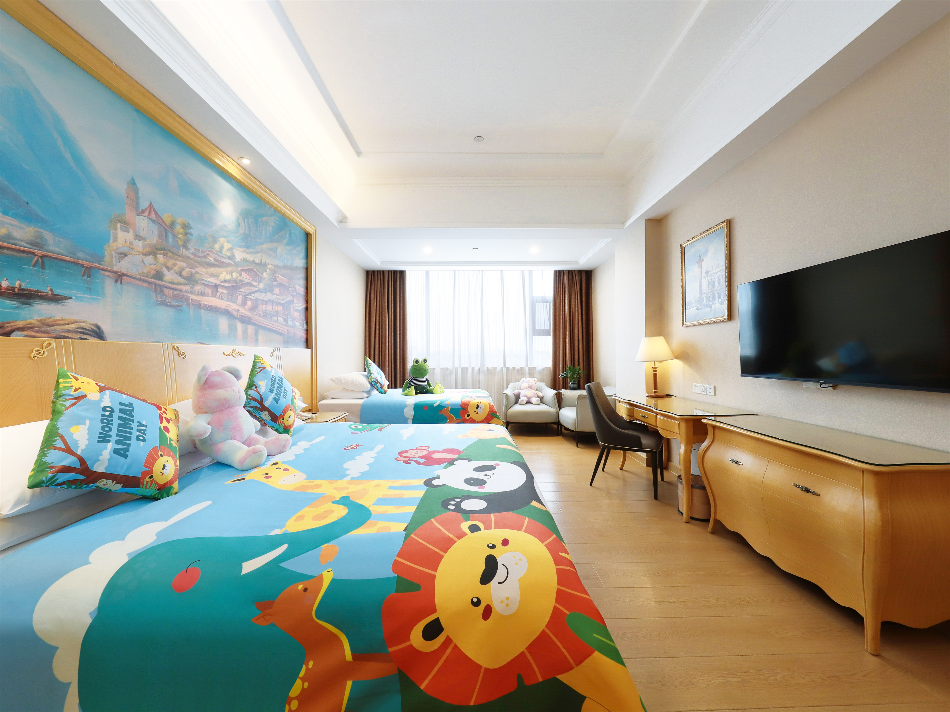 亲子双床房（安静好眠丨熊猫主题）