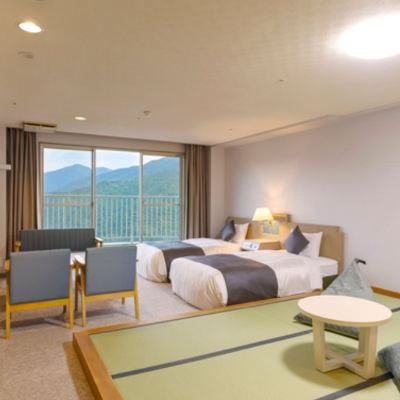 【禁煙】スタンダード和洋室ツイン8畳高層階
 大江戸温泉物語　下呂新館 クーポン