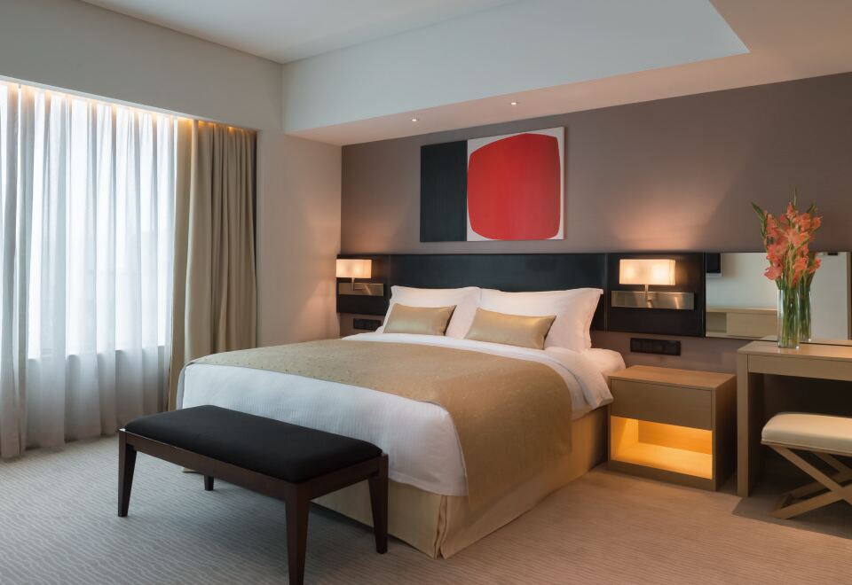 一室一廳豪華家庭公寓套房 | 側江景+洗衣機+烹飪空間