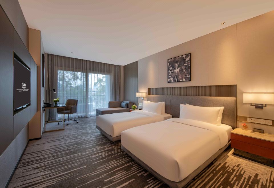 Deluxe Twin Beds Room,City View