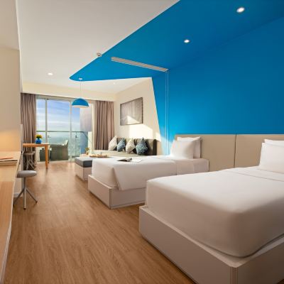 尊貴豪華行政樓層山景雙床房 芽莊艾日亞納智能公寓式飯店優惠