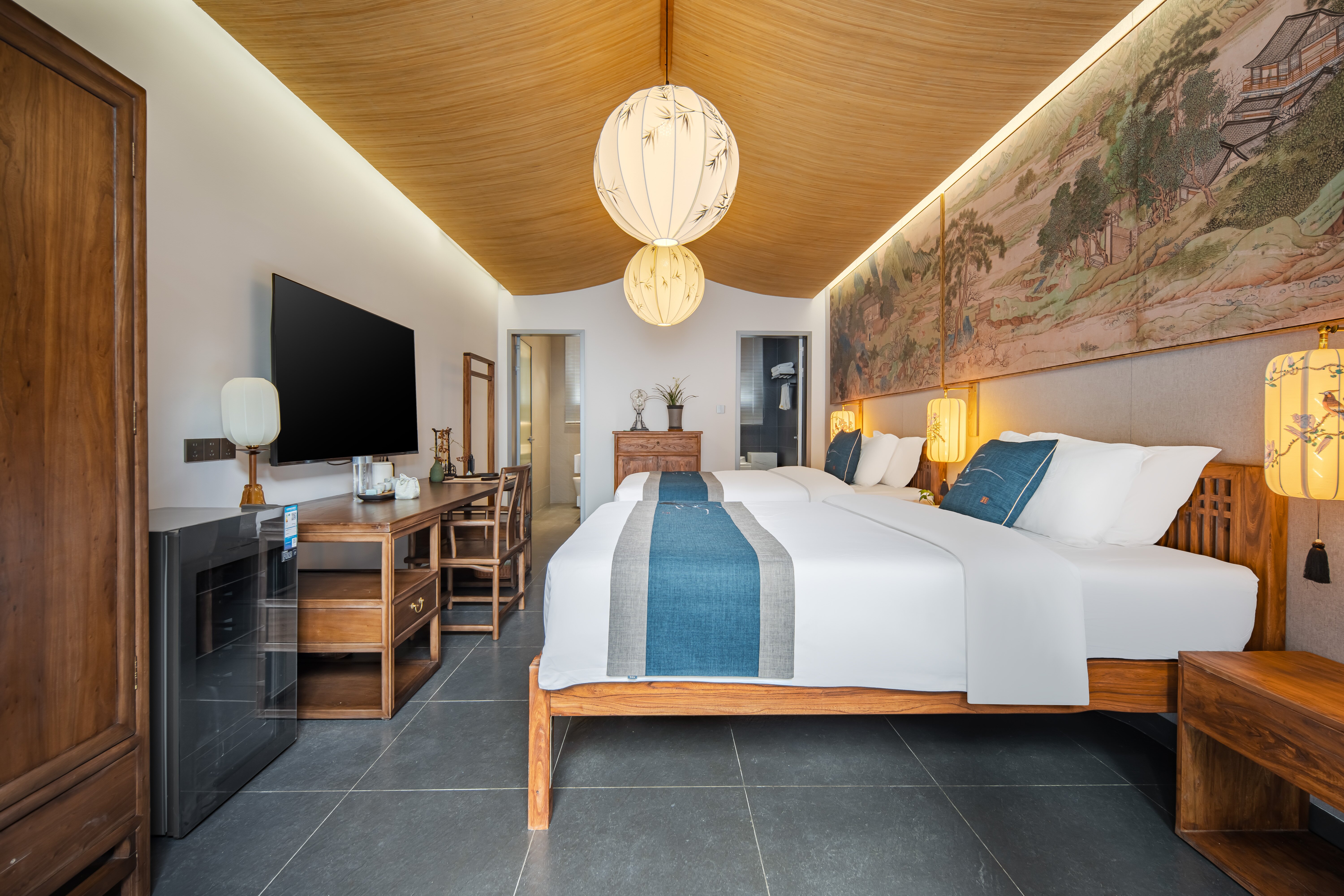 听涧·标准间（全屋暖气+豪华浴缸+戴森吹风机）