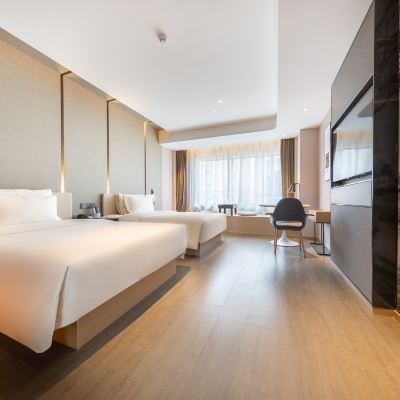 行政城景雙床房 中山北站V-PARK廣場亞朵飯店優惠