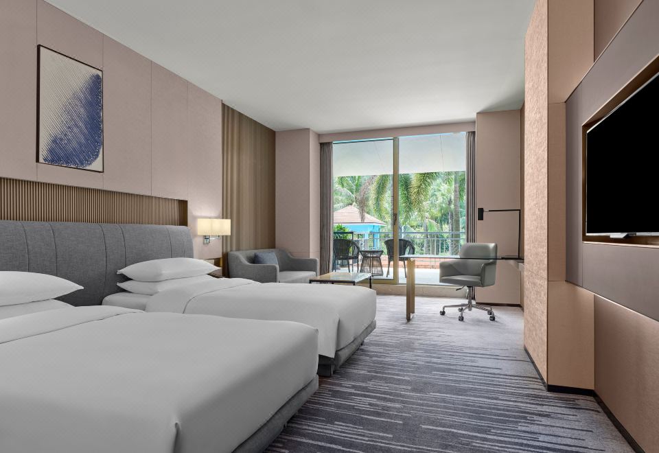 Dongguan Marriott HotelExecutive Twin Room,Mountain View