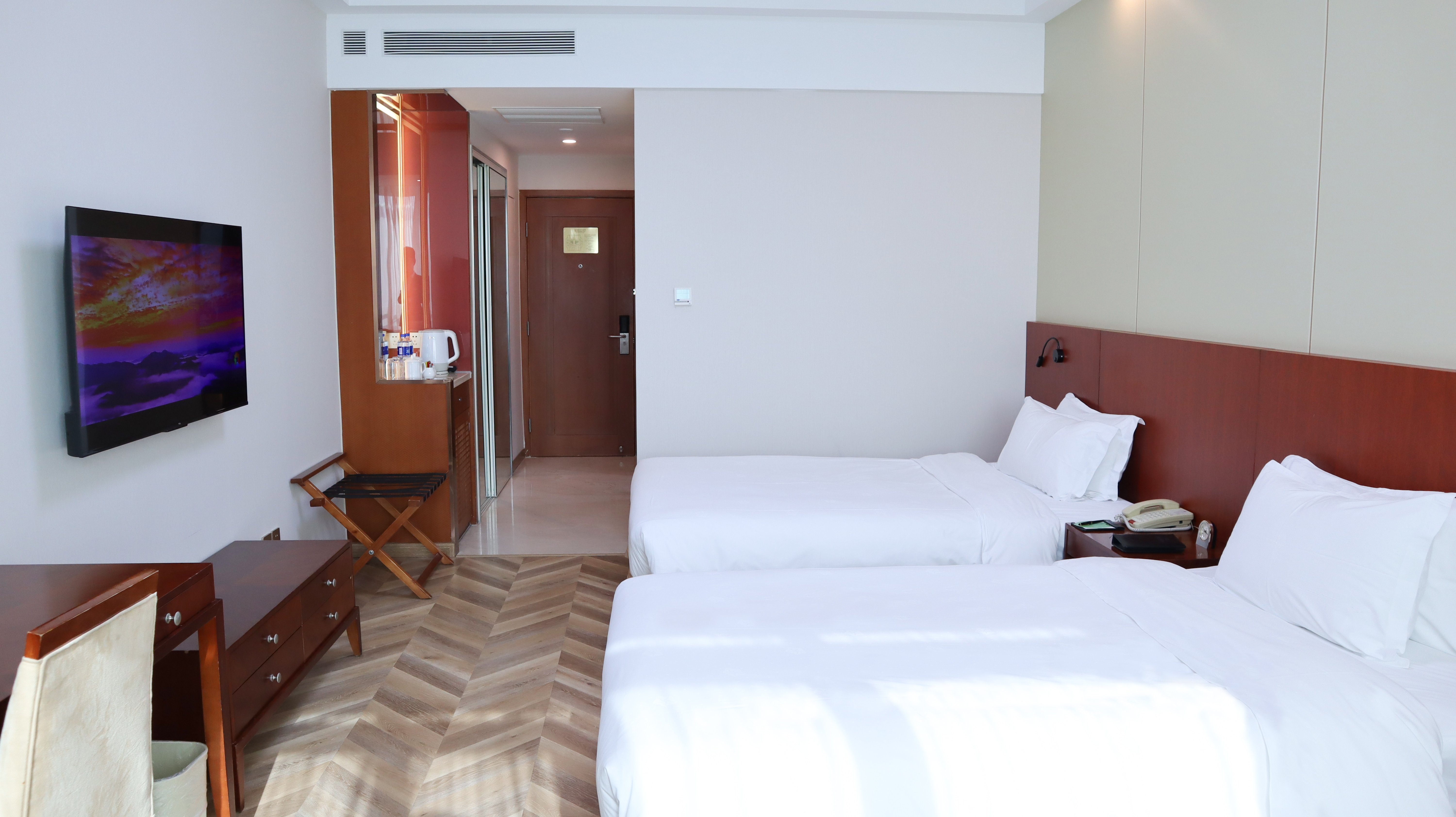 豪华空气清新双床房