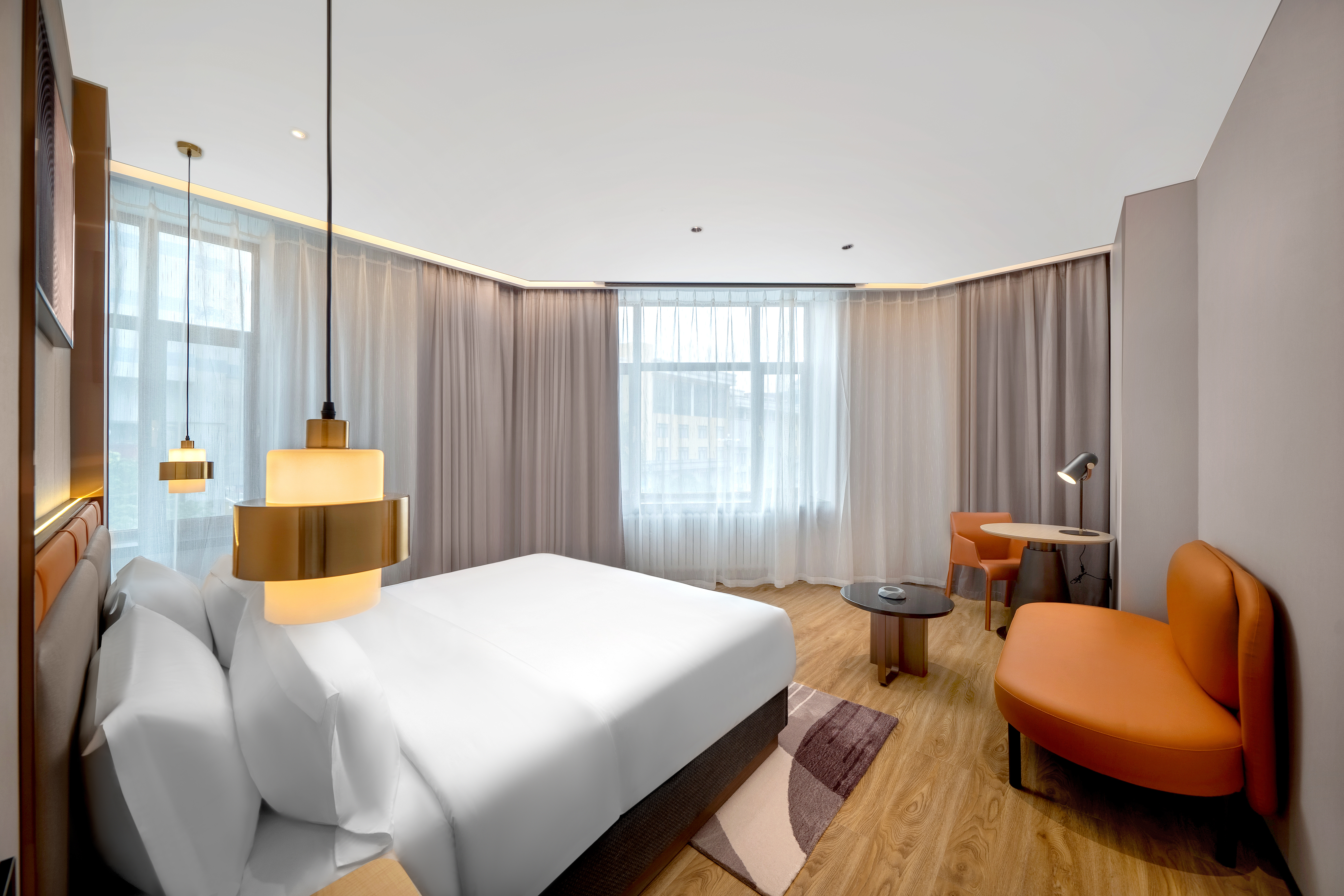 ZMAX Manxi Hotel (Harbin Central Street Sophia Church Store)一张床XL 影音