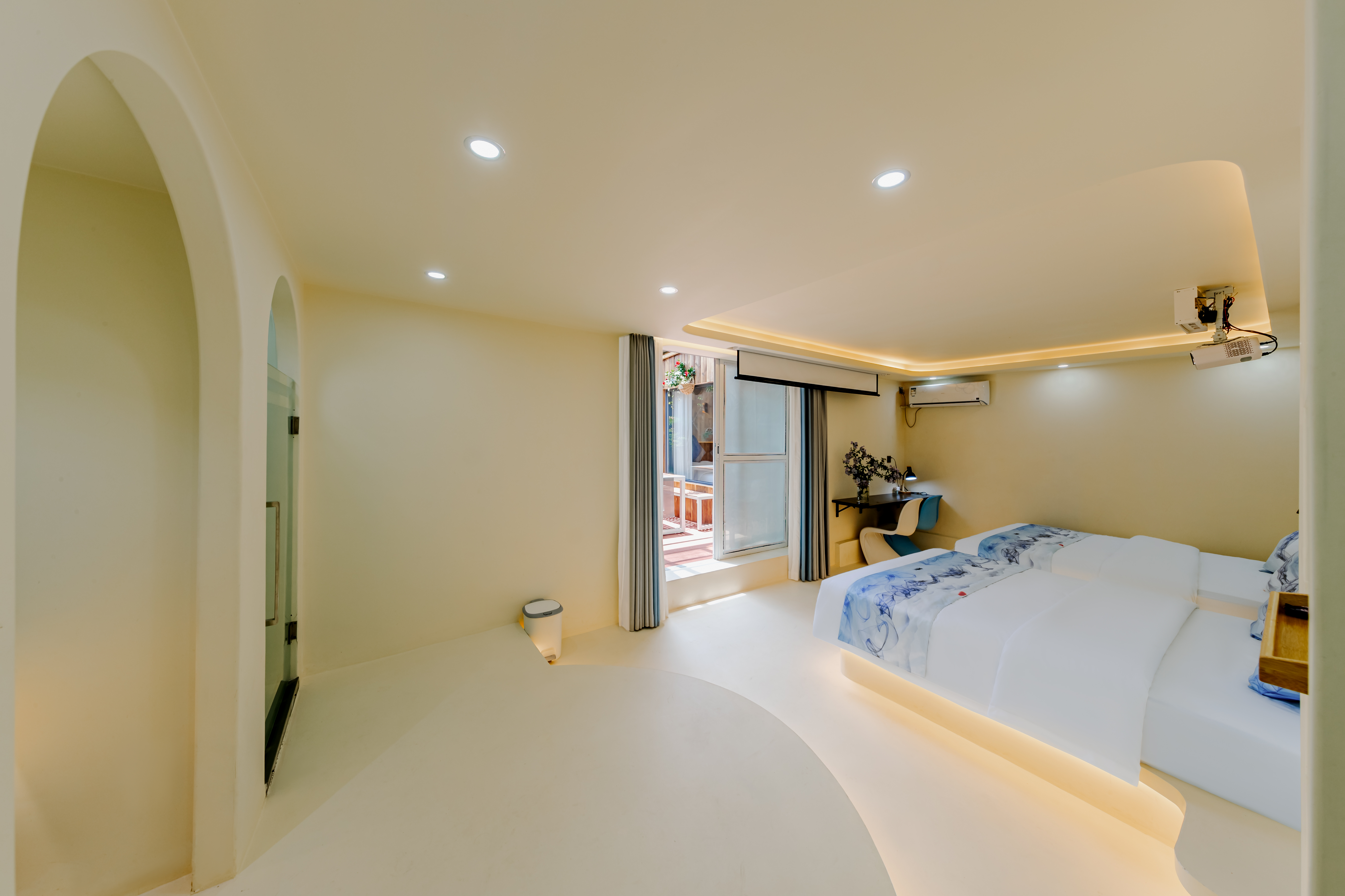 萨米悠韵别墅三床房[100寸1080P投影+智能马桶]