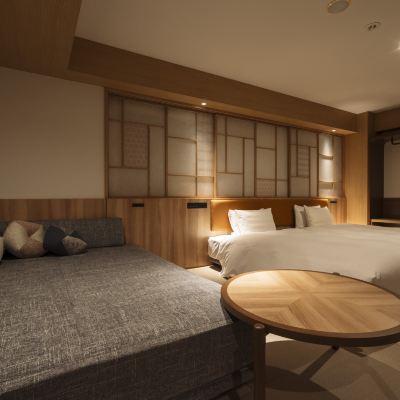 禁菸 現代日式尊貴雙床房 ~Popke~ 可供4人使用 札幌大通里士滿飯店優惠