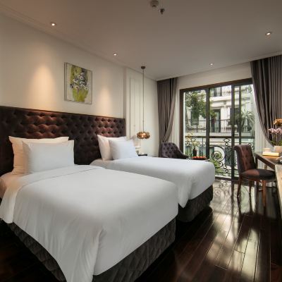豪華行政房，配備 2 張單人床，可欣賞城市景觀 河內安納托爾飯店優惠