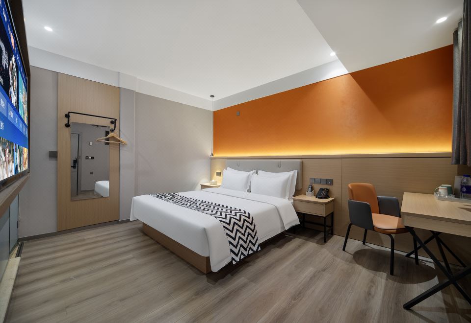 优雅丨蜜柚大床房（记忆.羽绒双枕+深睡眠床垫）