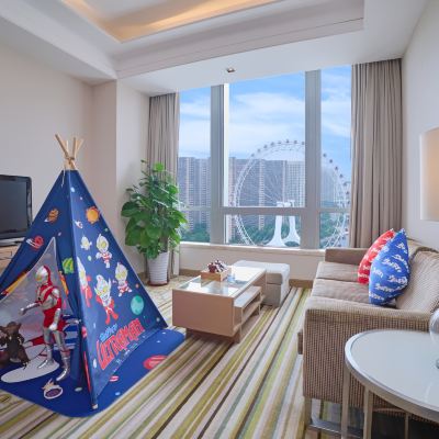 摩天輪景觀雙卧套房I奧特曼主題 天津海河假日酒店優惠