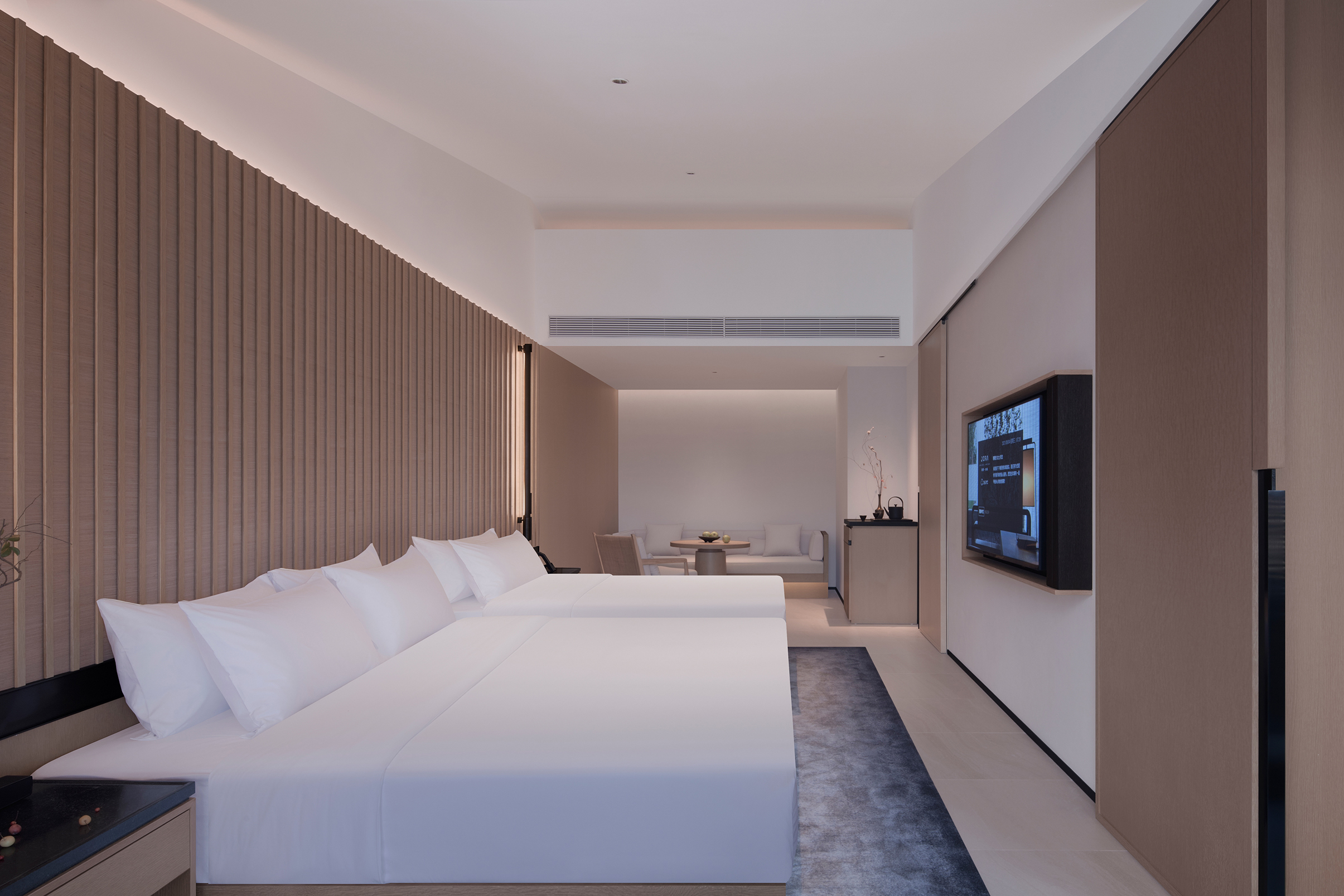 山景阳台家庭双床房-小童小帐篷·可爱玩偶