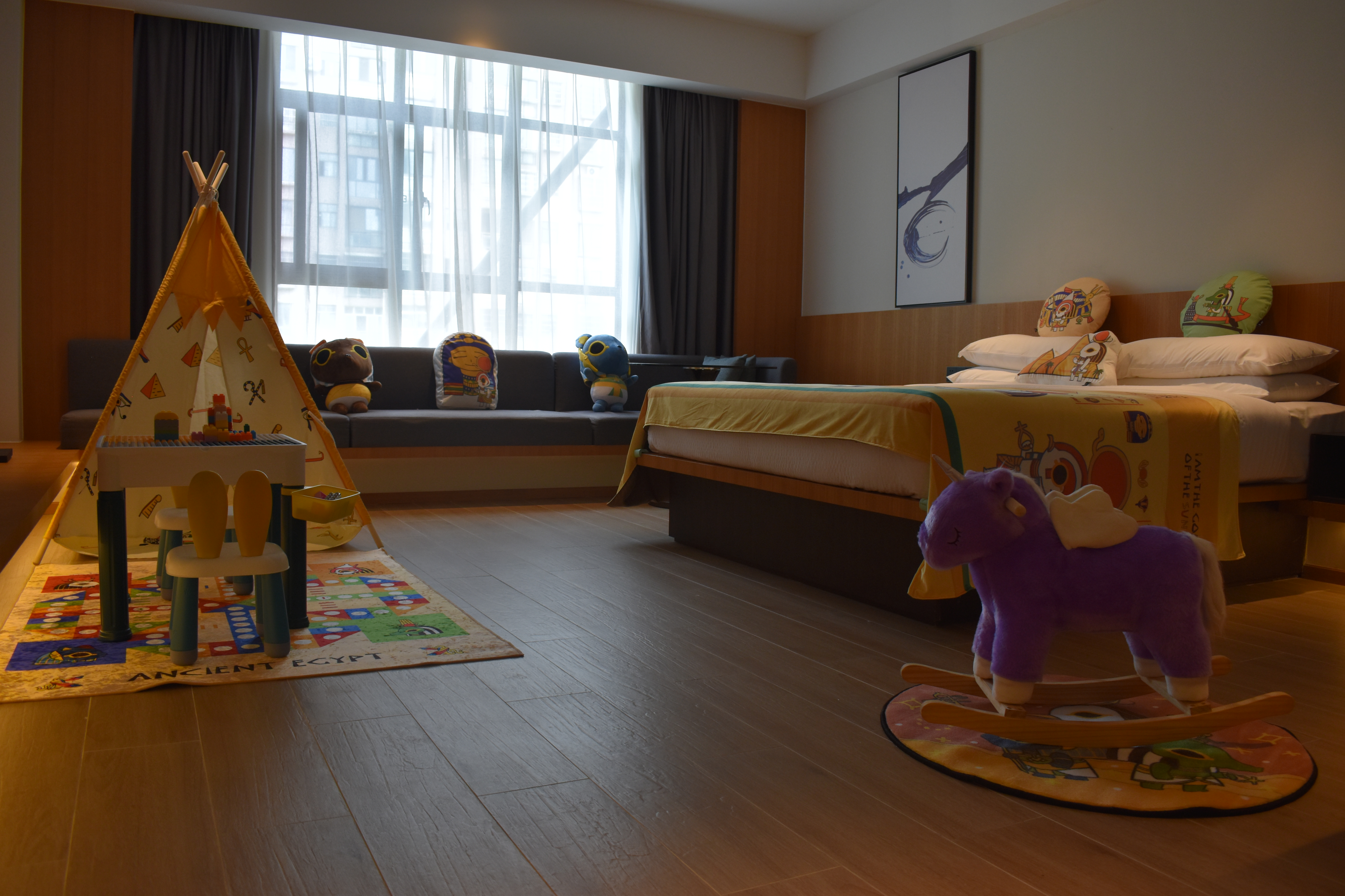 埃及萌神親子主題房（Simmons品牌床墊+科勒衞浴）