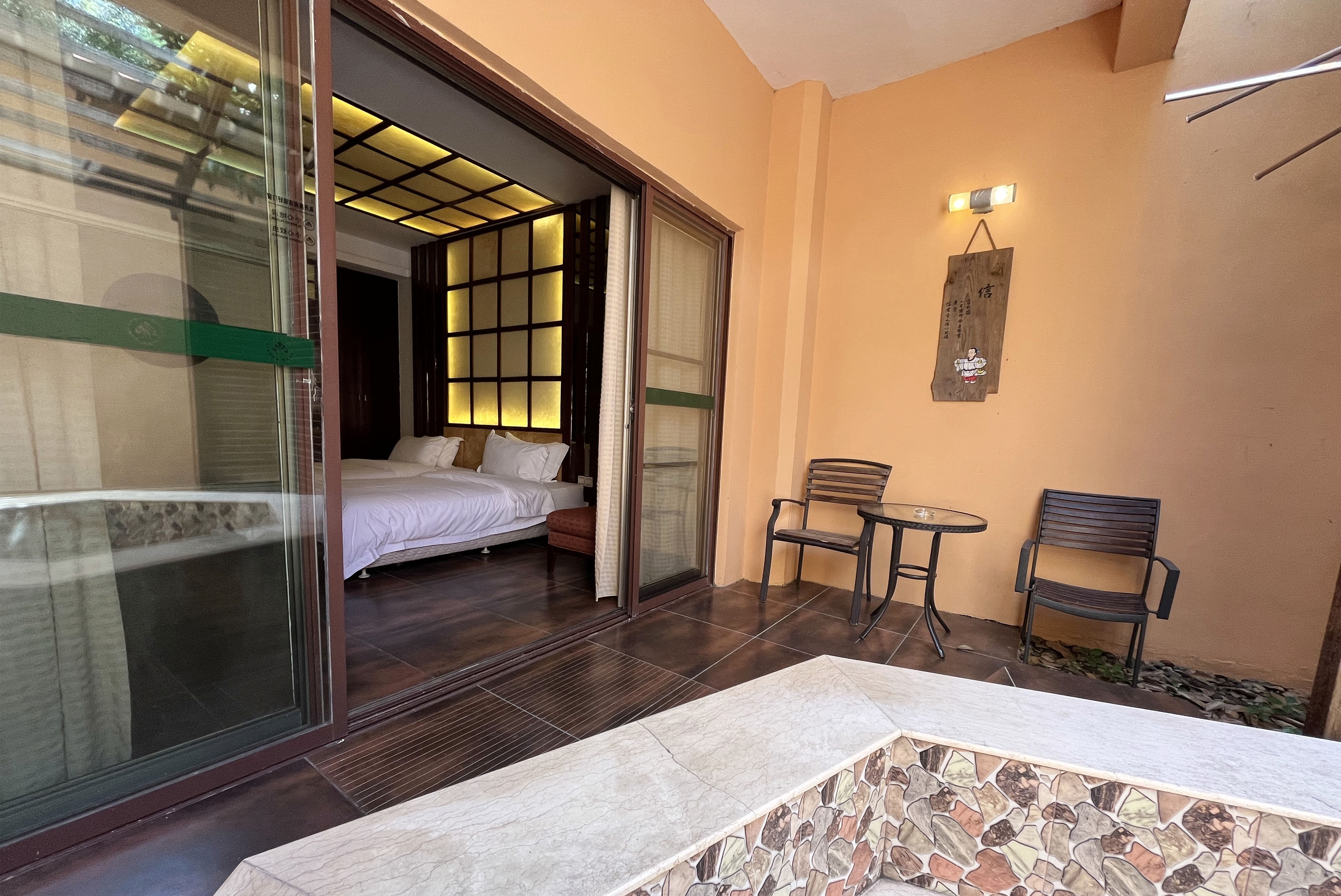 庭院别墅花园复式房|独立温泉池