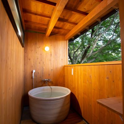 高級小屋C帶露天浴室 河口湖班鄉間別墅飯店優惠