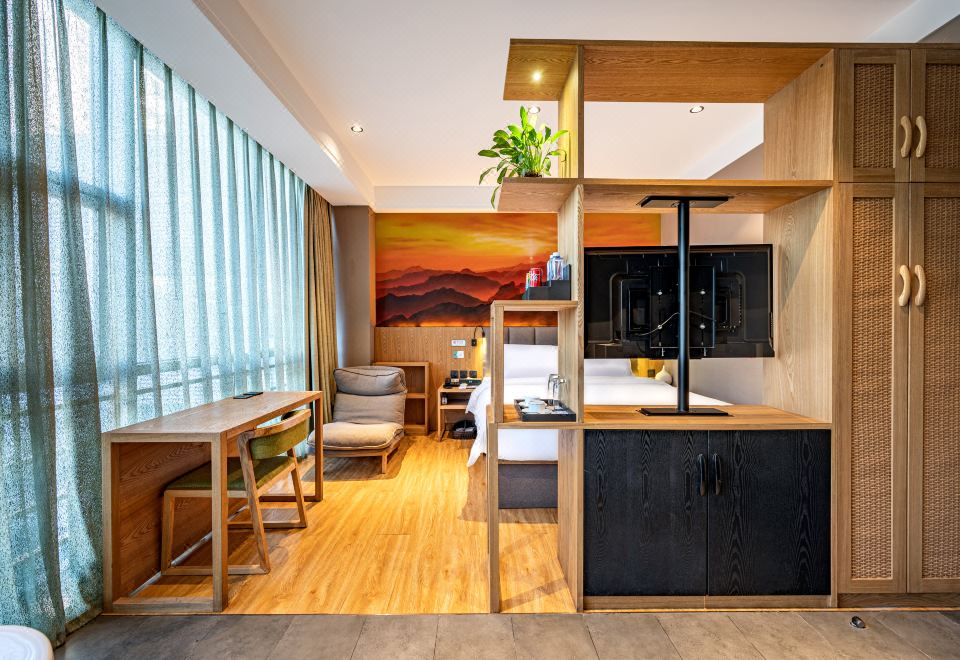 悠然尊享大床房【浪漫浴缸+落地窗视野好】