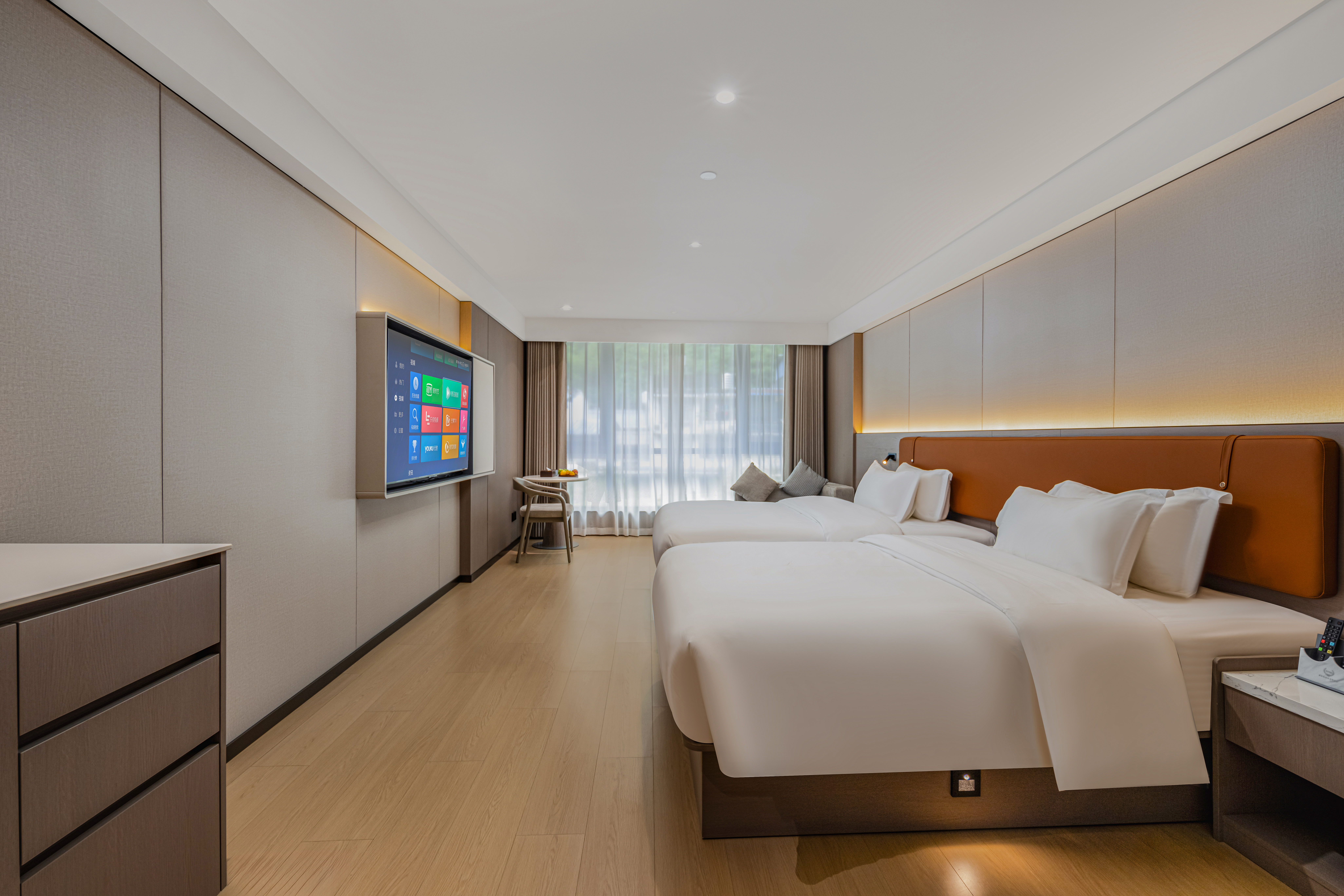 豪华山景双床房【乳胶床垫+Mini小冰箱+智能马桶】