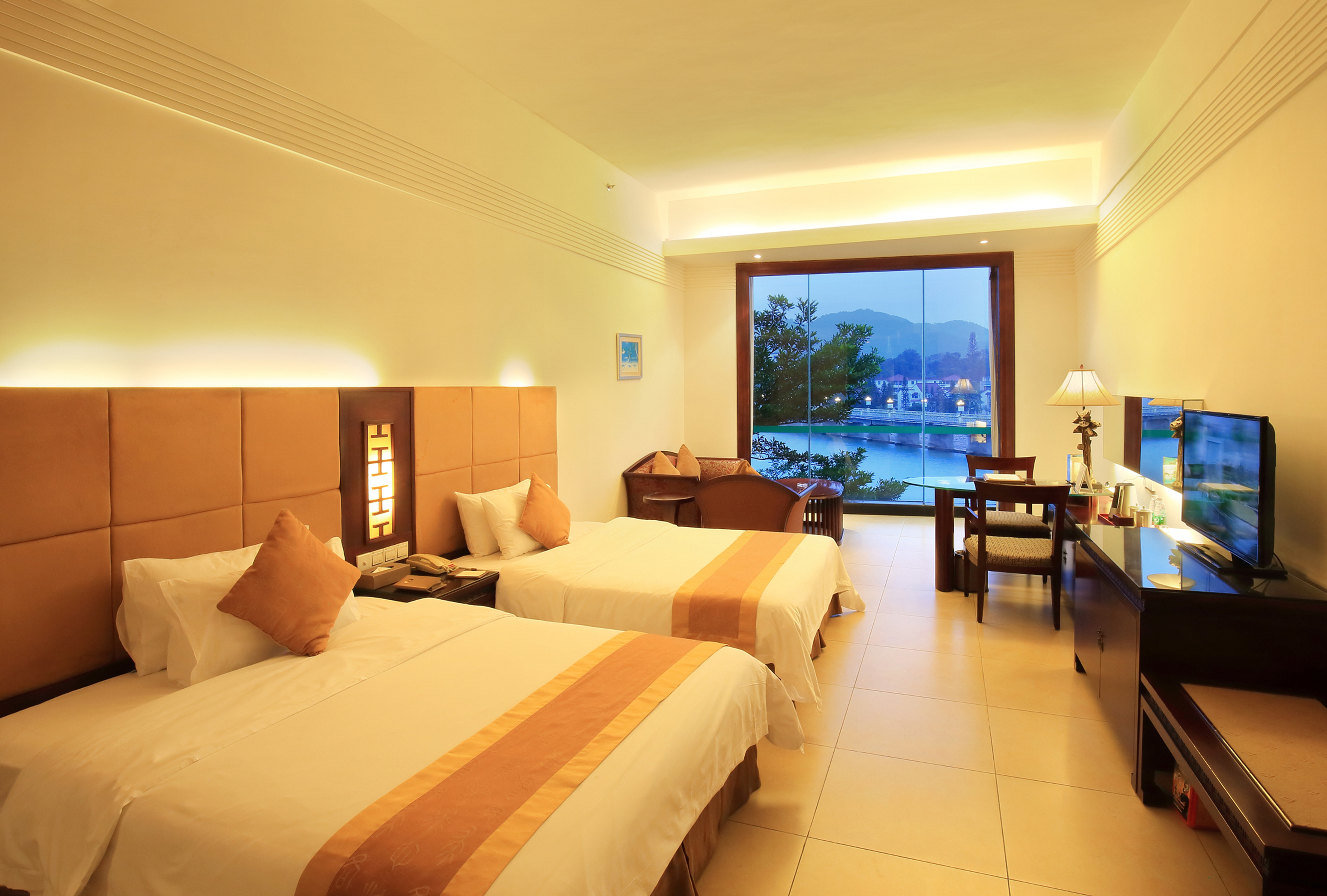 河景双床房|独立温泉池