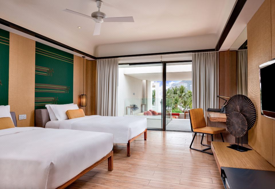 豪華雙床房 （花園景觀+戶外休閑區）