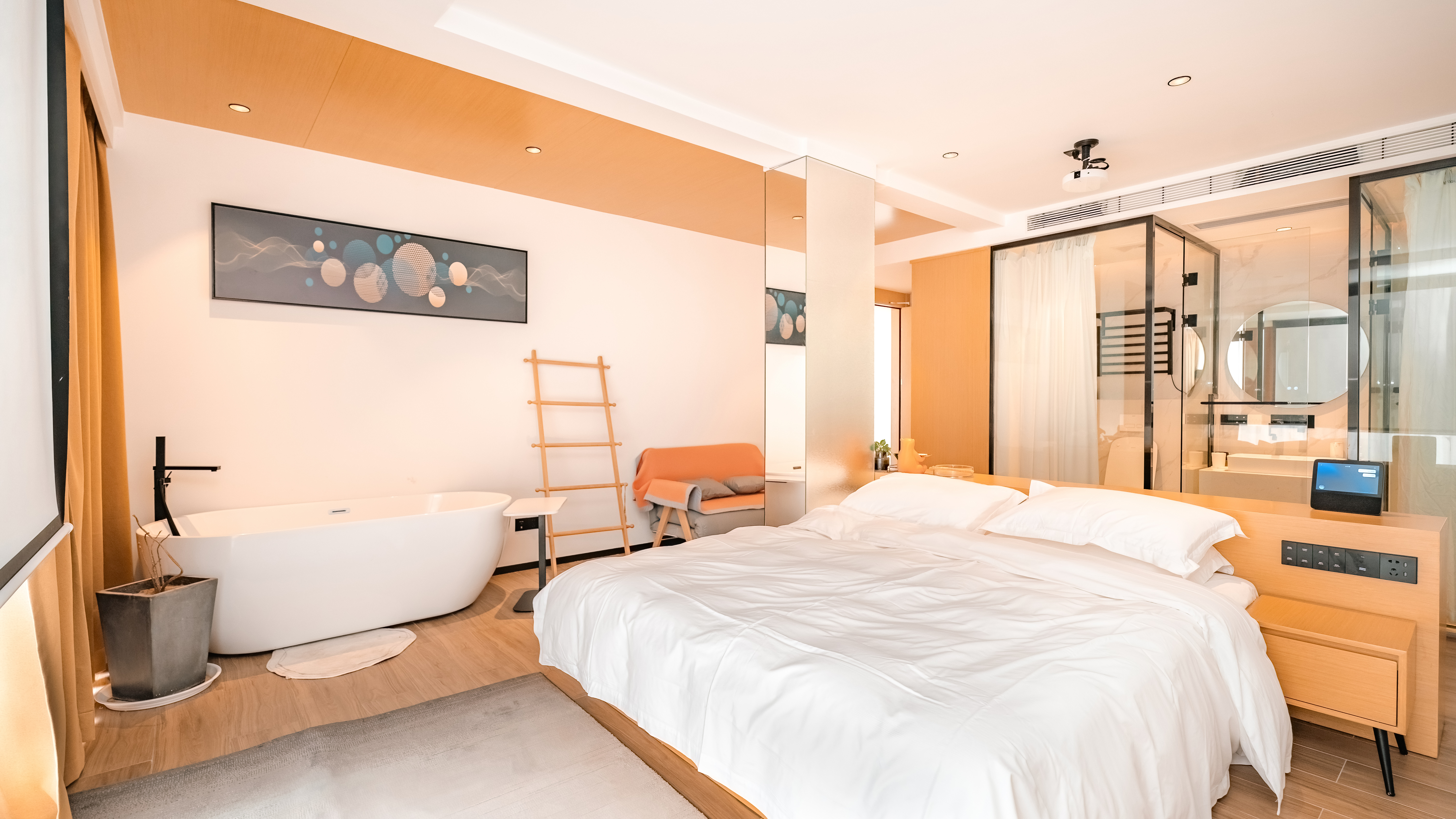 Shengsi qing yu jing house多宝鱼·海景投影浴缸大床房