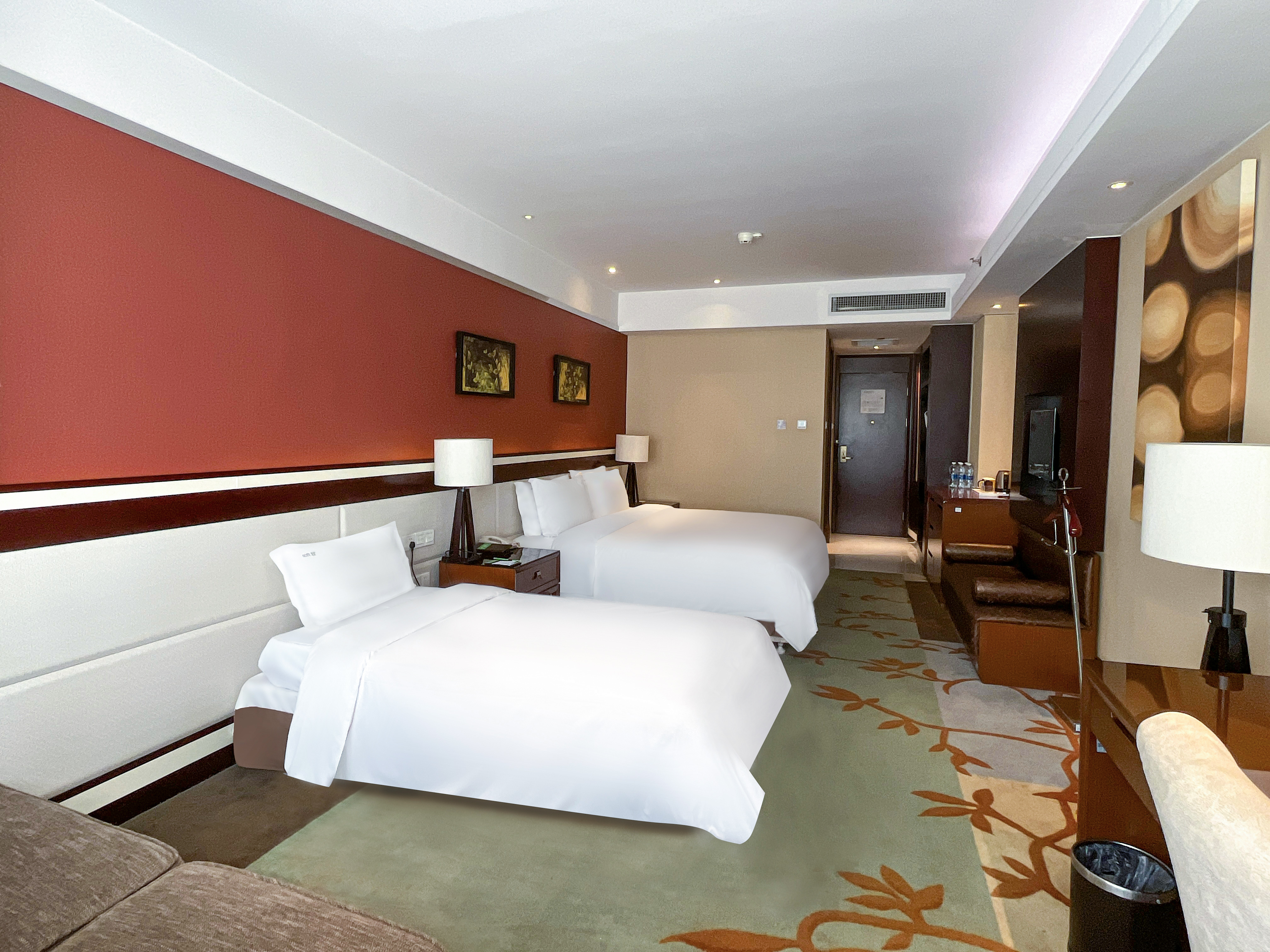 高級房 1張大床和1張單人床