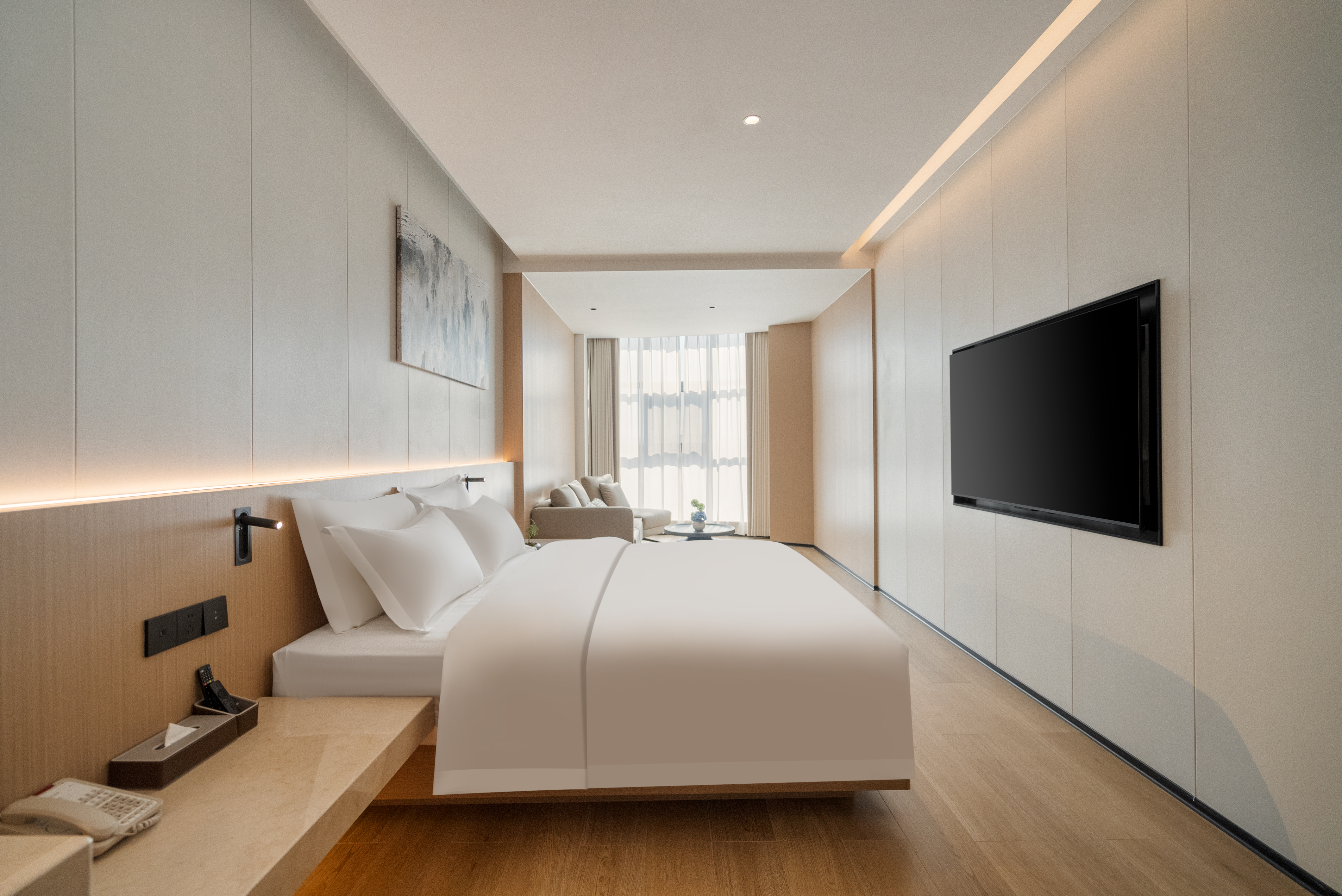 全景浴缸大床房（休閑沙發+助眠床墊）