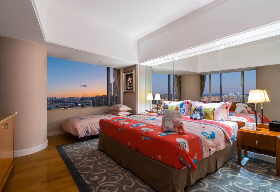 觀景親子套房「親子布置+大小床可住三人+小童洗漱用品」