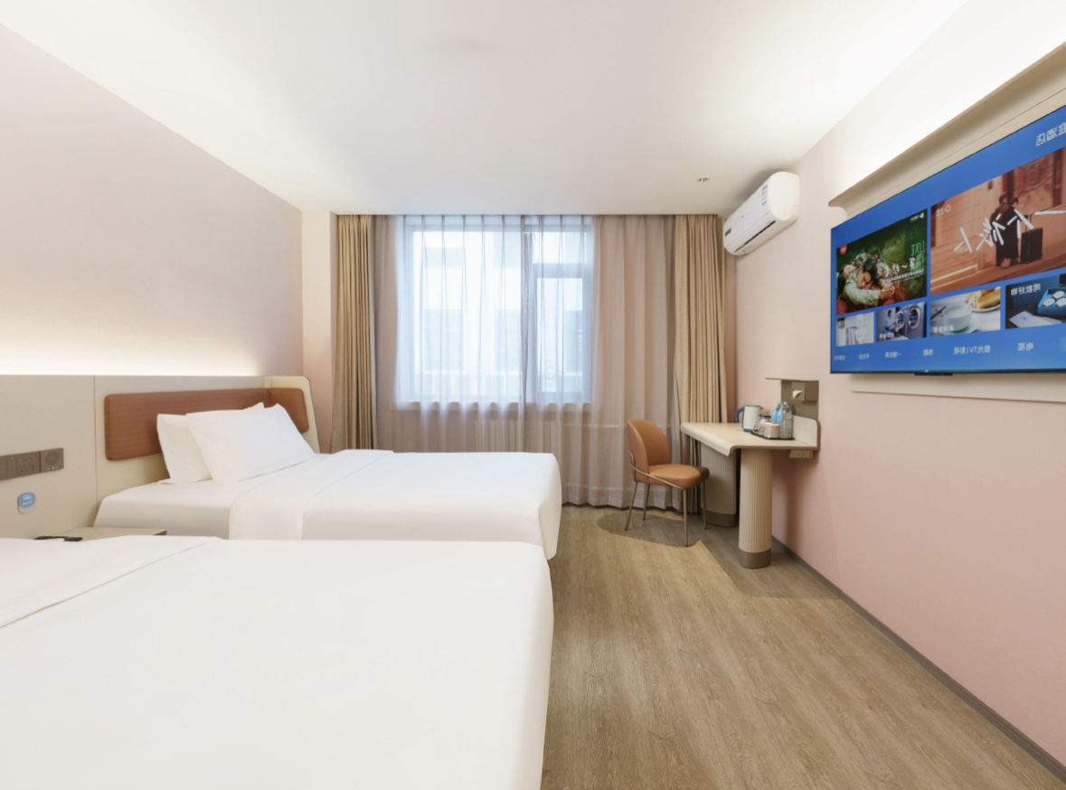 双床房（书桌+手机投屏）