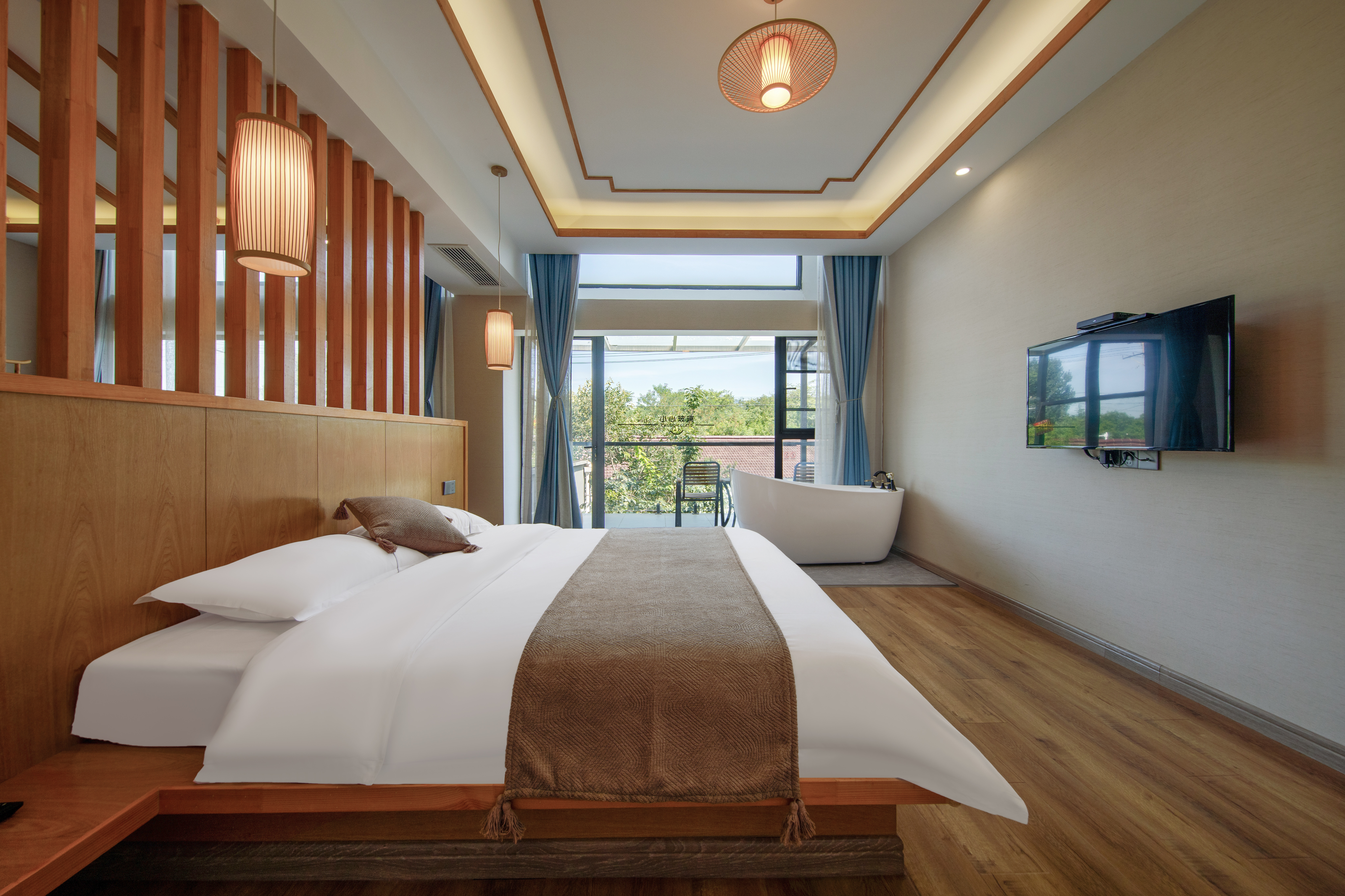 遇江南 · 豪华套房丨深泡浴缸+观景阳台+超大落地窗