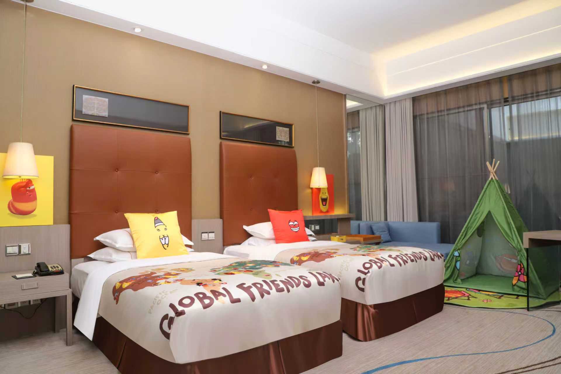 爆笑虫子亲子主题双床房