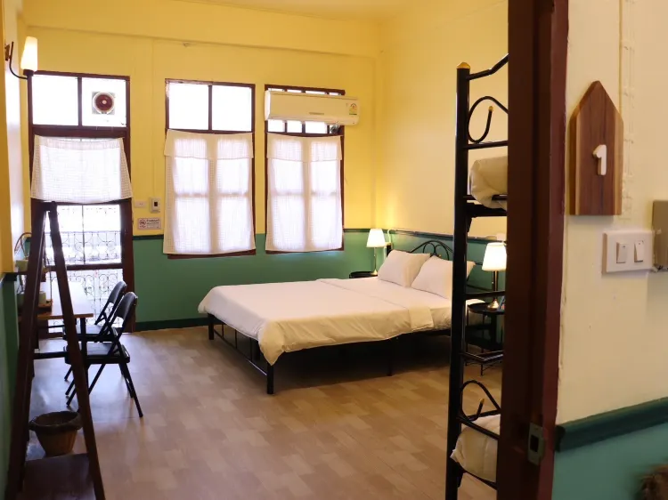 ห้องพักสำหรับ 4 คนพร้อมห้องน้ำรวม