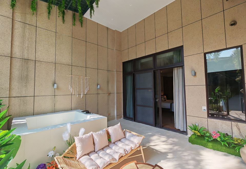 花园温泉双床房-独立庭院-私汤泡池