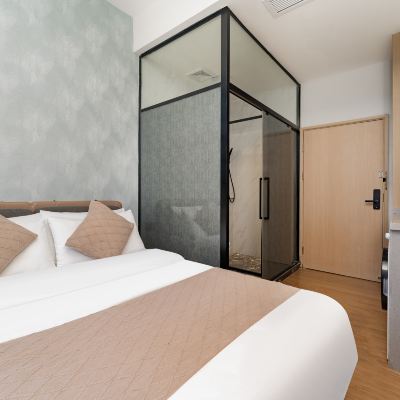 輕奢雅緻大床房（冰箱+洗衣機） 夢公園飯店（南山科技園南頭古城地鐵站店）優惠